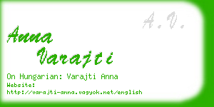 anna varajti business card